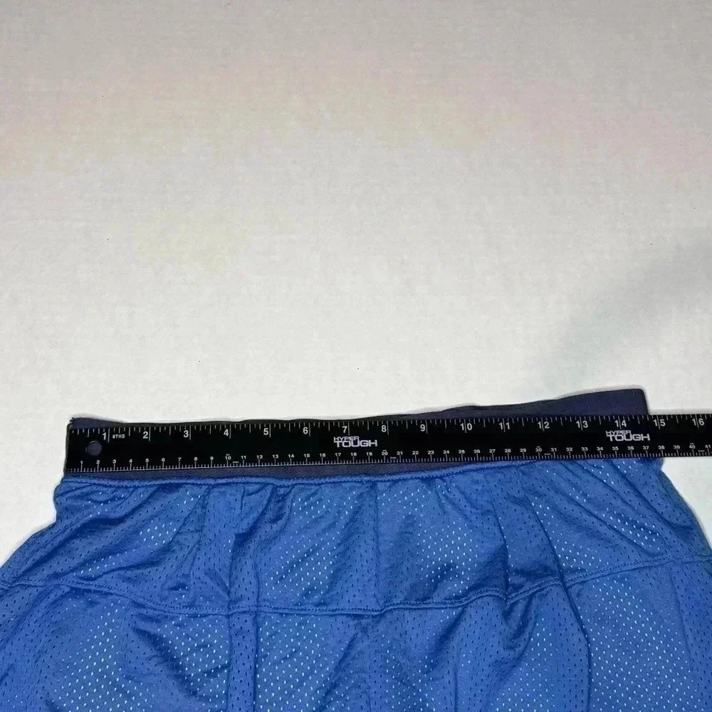 Nike Dri Fit Mesh Athletic Running Lined Shorts Women’s‎ Medium Blue Yellow - Picture 3 of 6